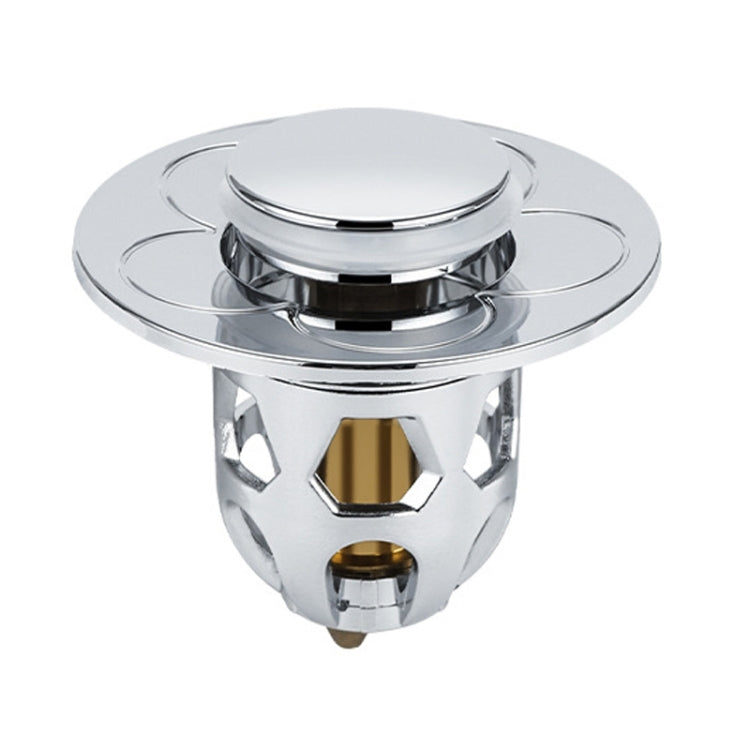 005 Washbasin Bouncing Core Push-type Deodorant Drain Plug, Specification: Rose Gold, Cap, Gray, Silver Gray, Rose Gold