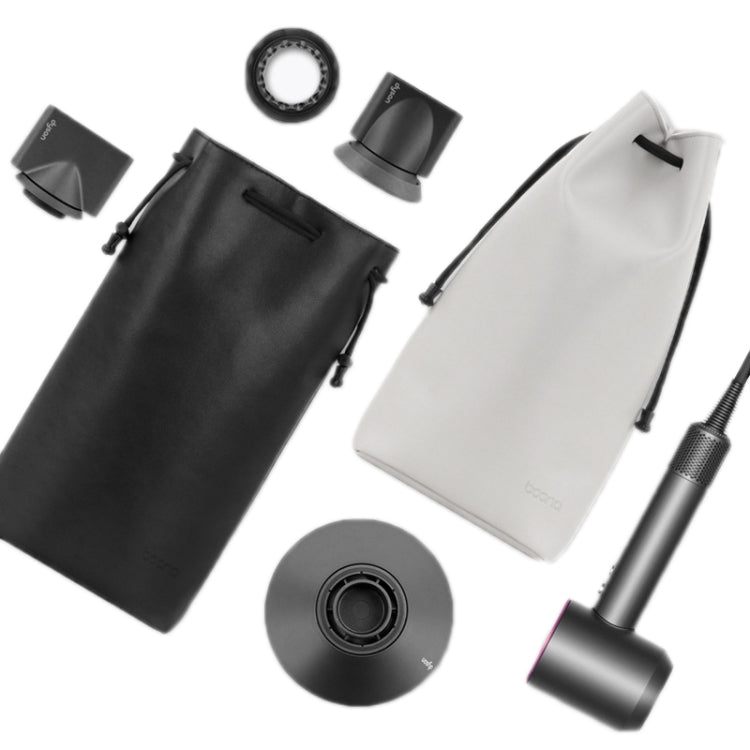 Baona DS-003 for Dyson Hair Dryer Complete Accessories PU Storage Bag, DS-003 Black, DS-003 Grey