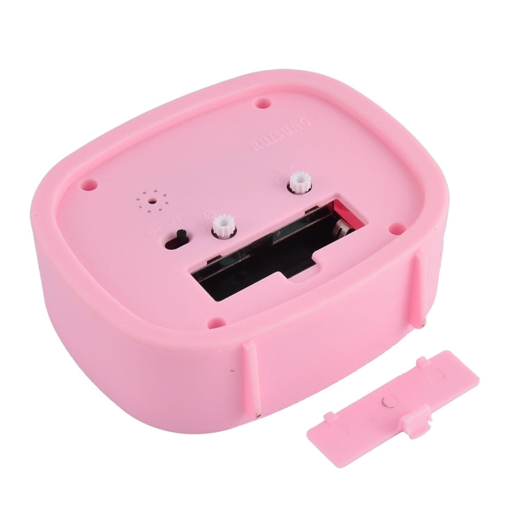 Square Candy Color Stereo Digital Silent Alarm Clock Children Student Alarm Clock, Square (Green), Square (Blue), Square (Black), Square (Pink), Square (Red)
