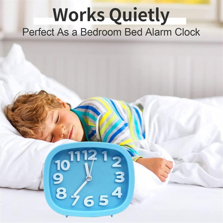 Square Candy Color Stereo Digital Silent Alarm Clock Children Student Alarm Clock, Square (Green), Square (Blue), Square (Black), Square (Pink), Square (Red)