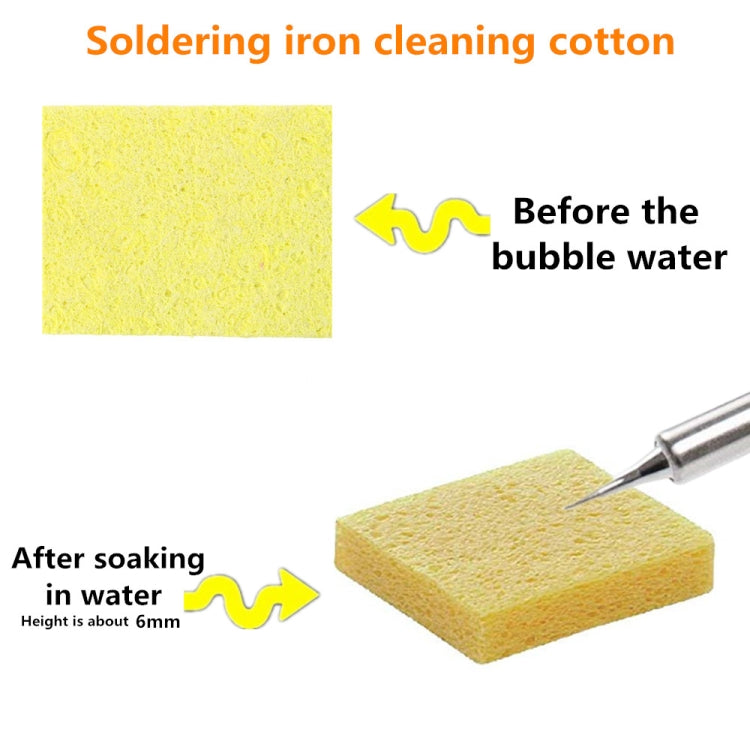 Soldering Iron Tin Remover Cleaning Cotton Wood Pulp Sponge,Spec: Thin Square 6x6cm, Thin Square 6x6cm, Thin Rectangular 3.5x5cm, Thin Round 5.1cm, Thickened Square 6x6cm, Thickened Rectangular 3.5x5cm, Thickened  Round 5.1cm