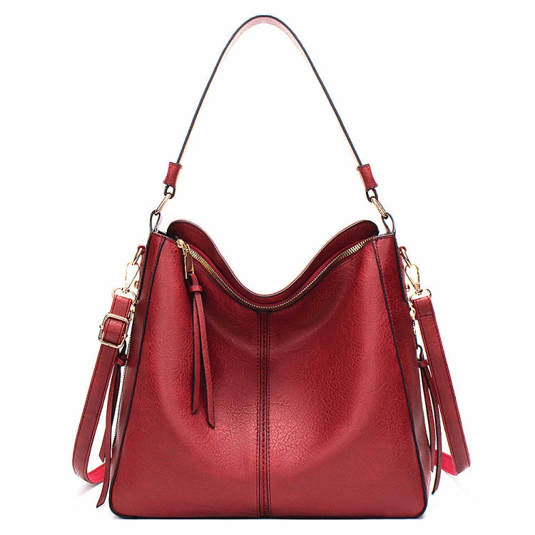 7871 Large Capacity Adjustable Leather Tote Bag Multi-compartment Shoulder Bag, Red, Blue, Black, Coffee, Grey, Brown, Purple Red, 2-In-1 Brown, 2-In-1 Black, 2-In-1 Purple Red, 2-In-1 Blue, 2-In-1 Gray, 2-In-1 Red