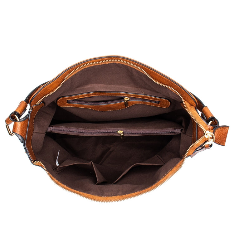 7871 Large Capacity Adjustable Leather Tote Bag Multi-compartment Shoulder Bag, Red, Blue, Black, Coffee, Grey, Brown, Purple Red, 2-In-1 Brown, 2-In-1 Black, 2-In-1 Purple Red, 2-In-1 Blue, 2-In-1 Gray, 2-In-1 Red