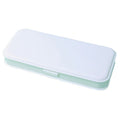 WJ-WJH-2 Plastic Compartment Large-capacity Shatter-resistant Flip-top Stationery Box, Pink, Blue, White, Grey