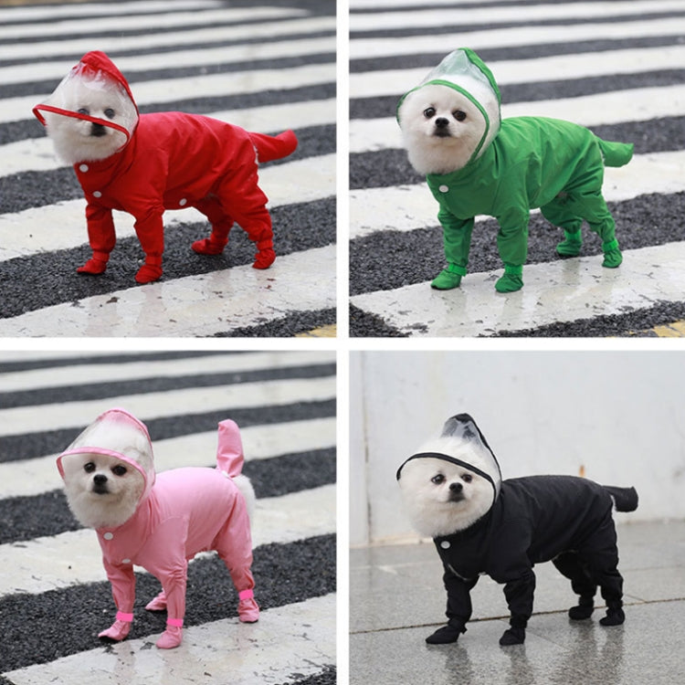 All-inclusive Pet Four-leg One-piece Outdoor Waterproof Raincoat, S, M, L, XL