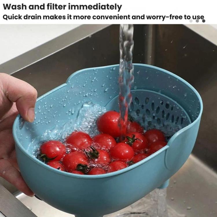 YanYU Multi-Purpose Kitchen Storage Elephant Drain Basket Household Fruit Vegetable Basket