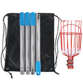 Stainless Steel Aerial Fruit Picker Fruit Picking Tools, With Rod 4 Sections 1.6m, With Rod 6 Sections 2.4m, With Rod 9 Sections 3.6m, With Rod 10 Sections 4m