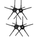 For Roborock S7 / T7S / T7S Plus G10, 4pcs Black Side Brush, 4pcs White Side Brush, 1pc Main Brush Cover