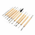 11pcs/set Soft Clay DIY Wooden Knife Tools, 11pcs/set