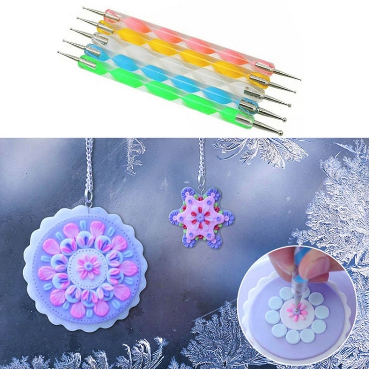 Dot Painting Mandala Pottery Decoration DIY Spiral Wand Tool Set, 36pcs/set, 35pcs/set