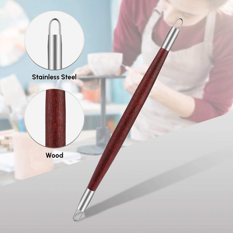 Wooden Pottery Trimming Tools Educational Art Supplies, 6pcs/set