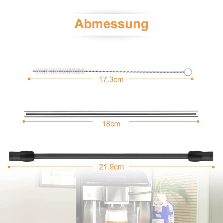 For Bosch VeroAroma / Siemens EQ.6 Series Coffee Machine Milk Pipe and Cleaning Brush Set, Brush Set(Dark Gray)