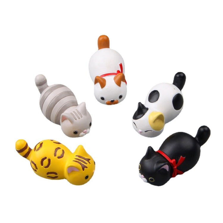 Cute Cartoon Cat 3D Fridge Magnet Mobile Phone Case Material, Black Scarf Cat, Money Pattern Cat, 3 -color Cat, White Scarf Cat, Gray Striped Cat