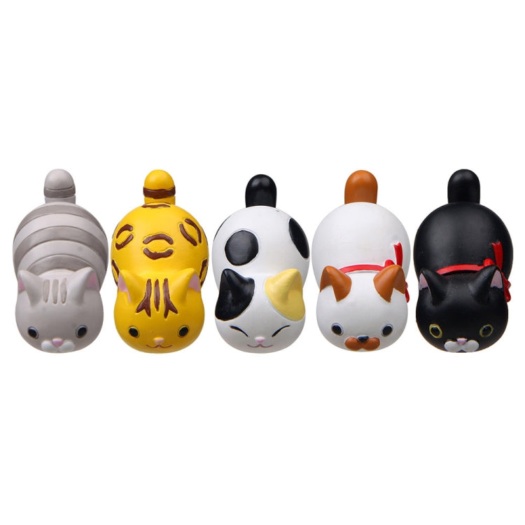 Cute Cartoon Cat 3D Fridge Magnet Mobile Phone Case Material, Black Scarf Cat, Money Pattern Cat, 3 -color Cat, White Scarf Cat, Gray Striped Cat