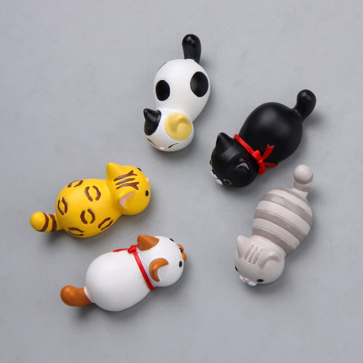 Cute Cartoon Cat 3D Fridge Magnet Mobile Phone Case Material, Black Scarf Cat, Money Pattern Cat, 3 -color Cat, White Scarf Cat, Gray Striped Cat