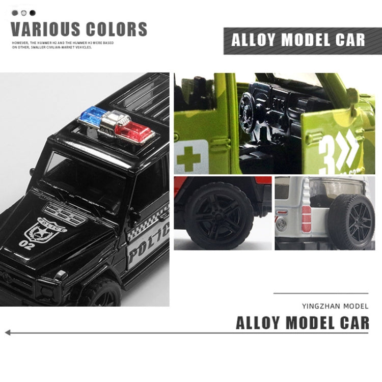 1:36 Off-road Police Car Ambulance Model Boy Car Toy With Sound and Light, Police Car, Ambulance Car, fire truck, Army