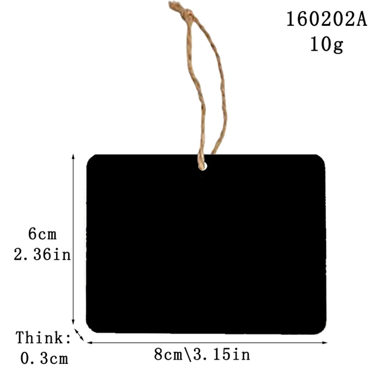 10pcs/Set Mini Hanging Wooden Message Board Home Holiday Decor Lanyard Chalkboard