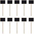ZX507 10pcs Wooden Plug-in DIY Message Board Mini Plant Name Tags Desktop Display Board