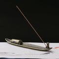 Fisherman Incense Stick Holder Insence Burner Ash Catcher Insense Stand, Fishing Boat, Bamboo Raft