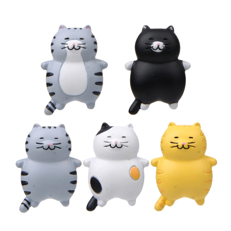 Fat Cat 3D Refrigerator Magnet Magnetic Sticker Phone Case DIY Accessories, Fat Cat (Gray -white), Fat Cat (3-color), Fat Cat (Black), Fat Cat (Yellow), Fat Cat (Gray)