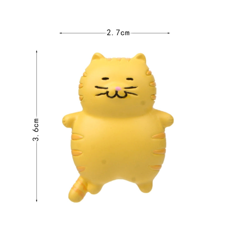 Fat Cat 3D Refrigerator Magnet Magnetic Sticker Phone Case DIY Accessories, Fat Cat (Gray -white), Fat Cat (3-color), Fat Cat (Black), Fat Cat (Yellow), Fat Cat (Gray)