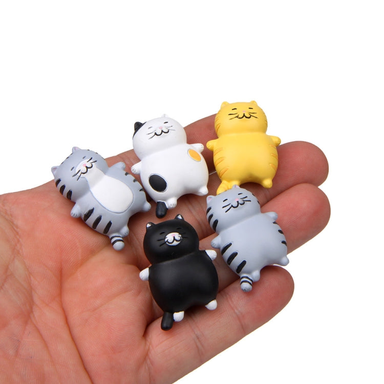 Fat Cat 3D Refrigerator Magnet Magnetic Sticker Phone Case DIY Accessories, Fat Cat (Gray -white), Fat Cat (3-color), Fat Cat (Black), Fat Cat (Yellow), Fat Cat (Gray)