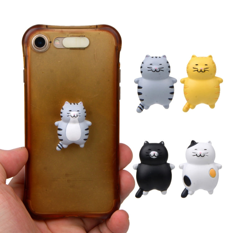 Fat Cat 3D Refrigerator Magnet Magnetic Sticker Phone Case DIY Accessories, Fat Cat (Gray -white), Fat Cat (3-color), Fat Cat (Black), Fat Cat (Yellow), Fat Cat (Gray)