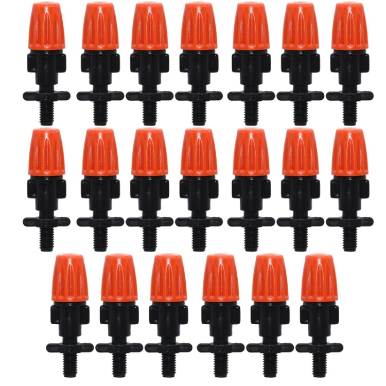 20pcs TF-118 Gardening Irrigation Drip Irrigation System Set Accessories, Spray Head (Orange), Single Hook Connection 4/7mm Capillary (Orange), Single Hook Connection 4/7mm Capillary (Gray), Both Sides Connection 4/7mm Capillary (Gray)                 ...