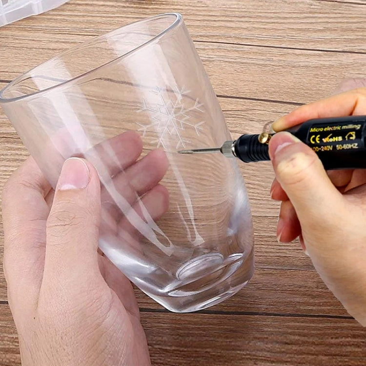 70pcs/set Mini Electric Speed Adjustable Engraving Pen Micro Electric Drill, EU Plug, US Plug