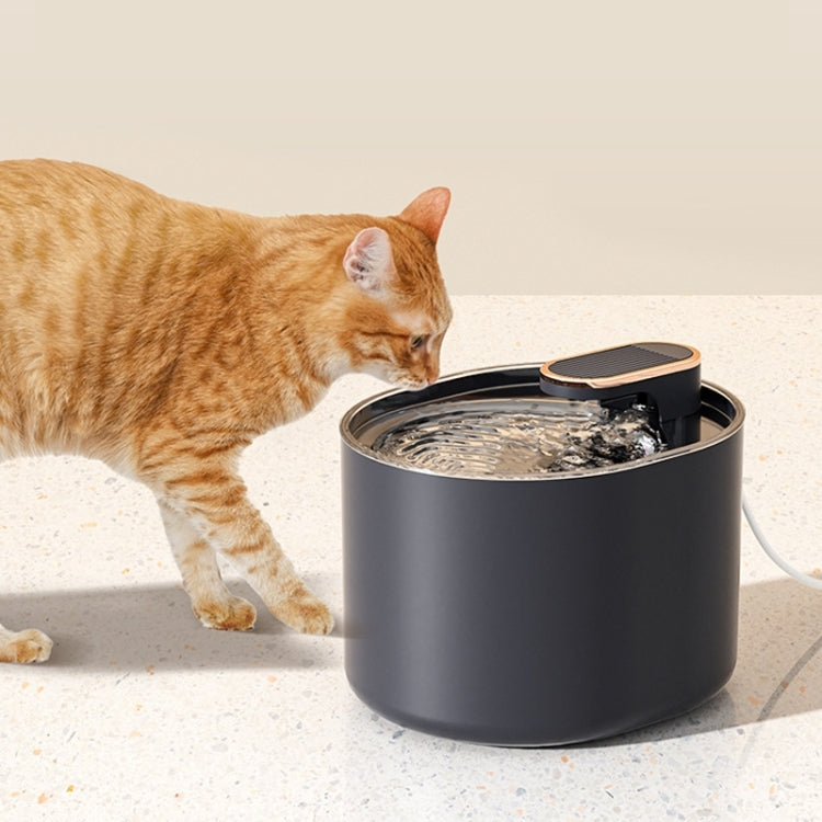 3L Electric Pet Water Dispenser Automatic Cat Water Fountain With Light, With Light Blue, With Light White