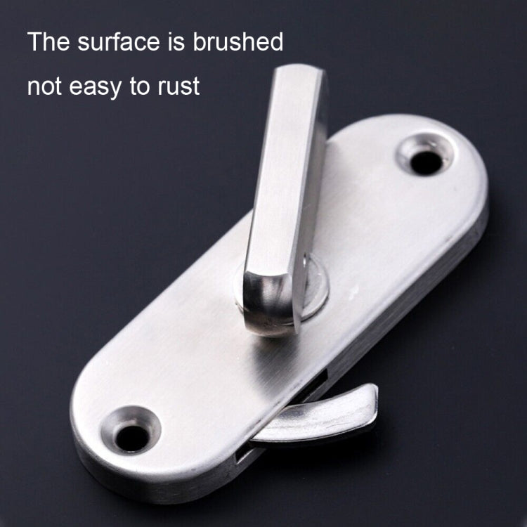 90 Degrees Right Angle Migration Door Hook Lock, 304 Stainless Steel Slot, Zinc Alloy Slot-free, Zinc Alloy Slot-free / Punching