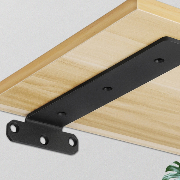 5mm Thick Triangular Bracket Bookshelf Partition Plate, 150mm Black, 200mm Black, 250mm Black, 300mm Black, 150mm White, 200mm White, 250mm White, 300mm White
