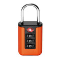 TSA Customs Code Lock Travel Luggage Lock Mini Contrast Color Design Combination Padlock