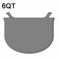6QT Silicone Slow Cooke Liners Reusable Leakproof Crock Pot Liners, Gray, Black, Pink, Yellow