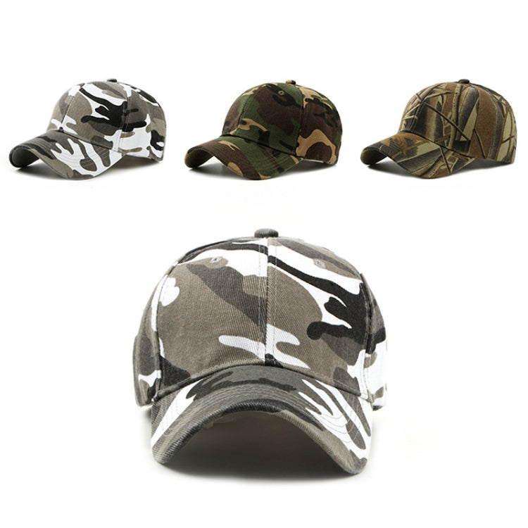 Outdoor Mountain Travel Camouflage Duck Tongue Cap, Camouflage Gray, Camouflage Brown, Camouflage Army Green