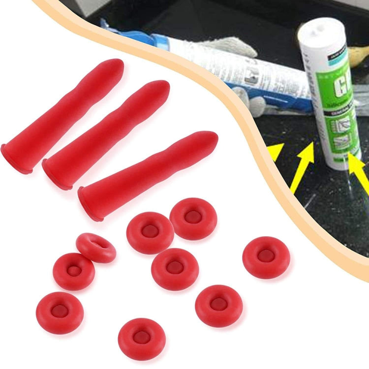 Glass Glue Nozzle Sealing Cap Leak-proof Sleeve Glass Glue Nozzle Protective Sleeve, 10pcs, 20pcs, 50pcs, 100pcs