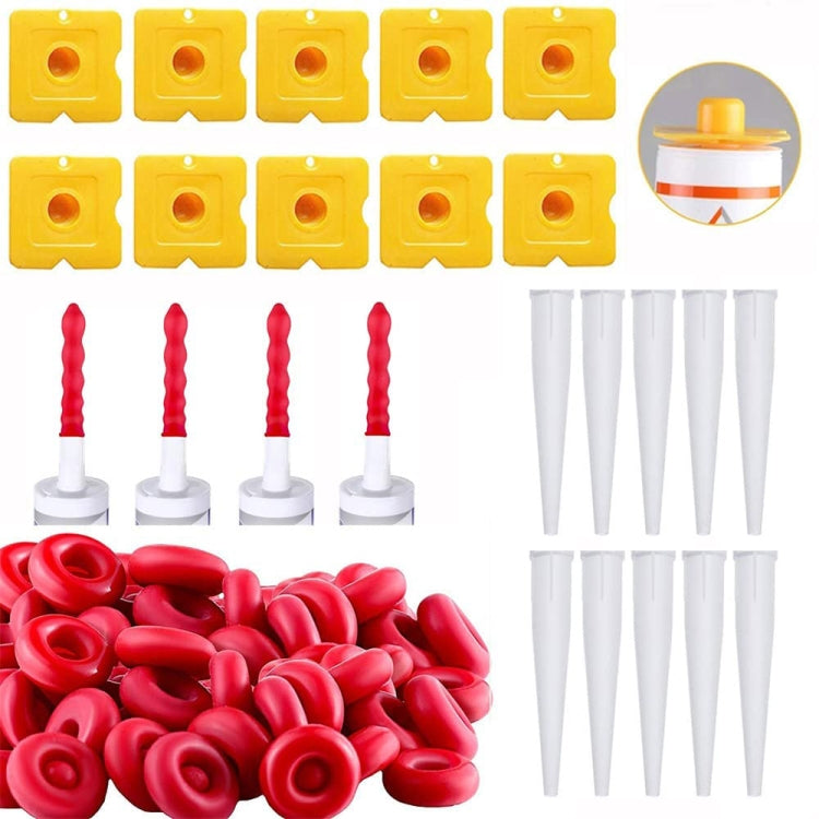 Glass Glue Nozzle Sealing Cap Leak-proof Sleeve Glass Glue Nozzle Protective Sleeve, 10pcs, 20pcs, 50pcs, 100pcs