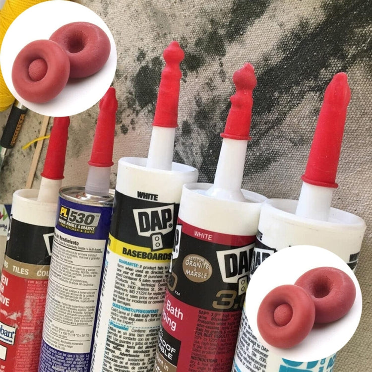 Glass Glue Nozzle Sealing Cap Leak-proof Sleeve Glass Glue Nozzle Protective Sleeve, 10pcs, 20pcs, 50pcs, 100pcs