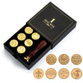 Gift Box Fire Paint Stamp Set Retro Handbook Material Accessories DIY Book Material