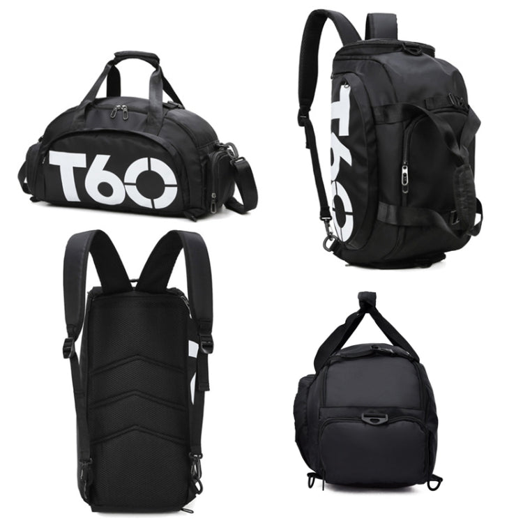 Wet and Dry Separation Fitness Backpack Swimming Taekwondo Waterproof Travel Bag, Red, Black Bottom White Word, Black Bottom Yellow Word, Simple Black Bottom Blue Word, Blue