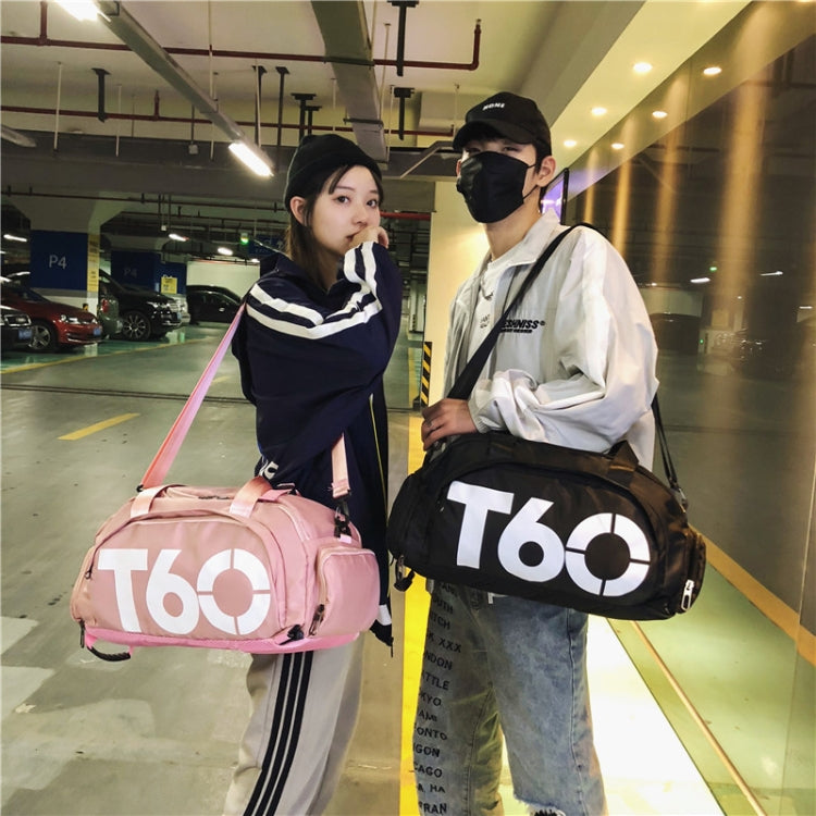 Wet and Dry Separation Fitness Backpack Swimming Taekwondo Waterproof Travel Bag, Red, Black Bottom White Word, Black Bottom Yellow Word, Simple Black Bottom Blue Word, Blue