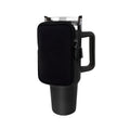 Water Cup Sided Storage Pockets With Zipper Fit For 40Oz Tumbler, Single Pocket