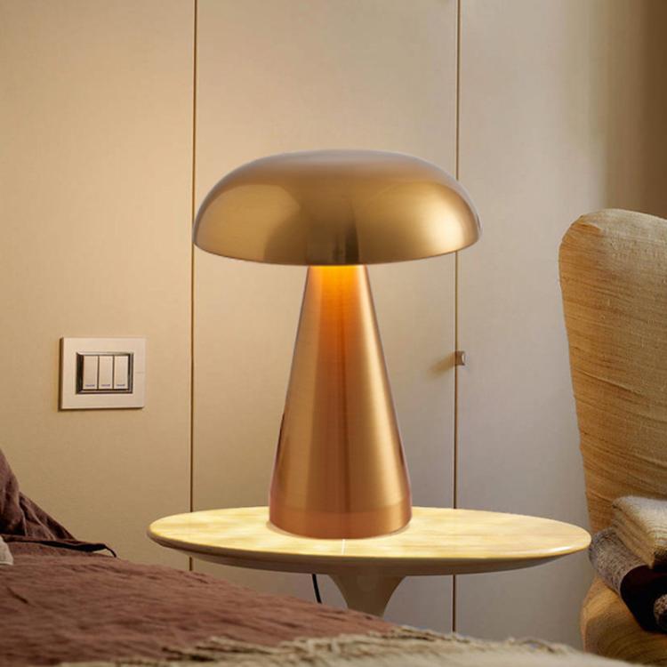 Bar Restaurant Table Lamp Bedside Atmosphere Rechargeable Mushroom Lamp Dimmable Night Light