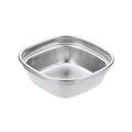 Stainless Steel Square Sauce Dish Hotpot Seasoning Disc Barbecue Tableware, 1 Grid (Silver), 2 Grid (Silver), 3 Grid (Silver), 4 Grid (Silver), 1 Grid (Gold), 2 Grid (Gold), 3 Grid (Gold), 4 Grid (Gold)