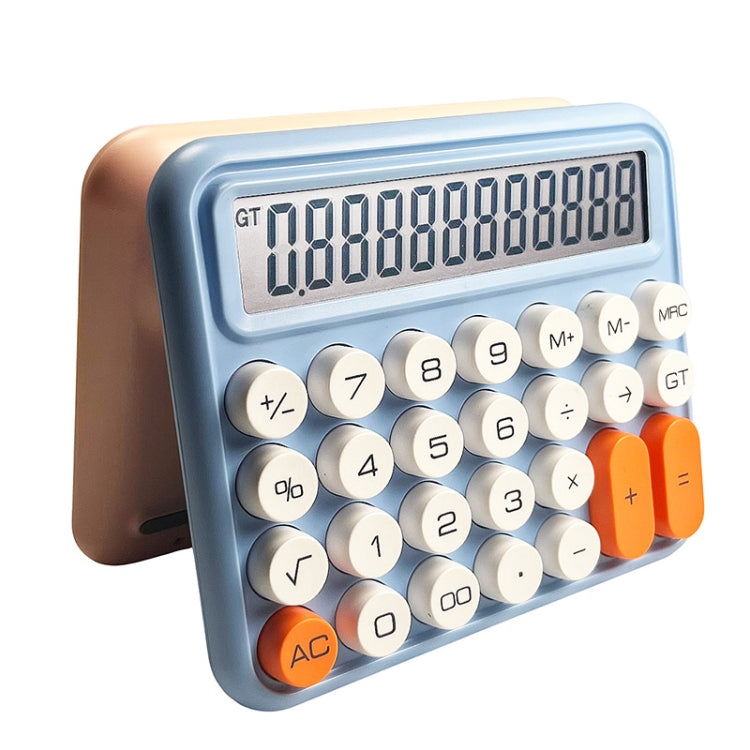 12-digit Mechanical Keyboard Calculator Cute Big Buttons Calculator, Large Green