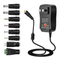 30W USB Interface Adjustable Power Adapter With Power Monitoring LED Light, US Plug, EU Plug, UK Plug, AU Plug