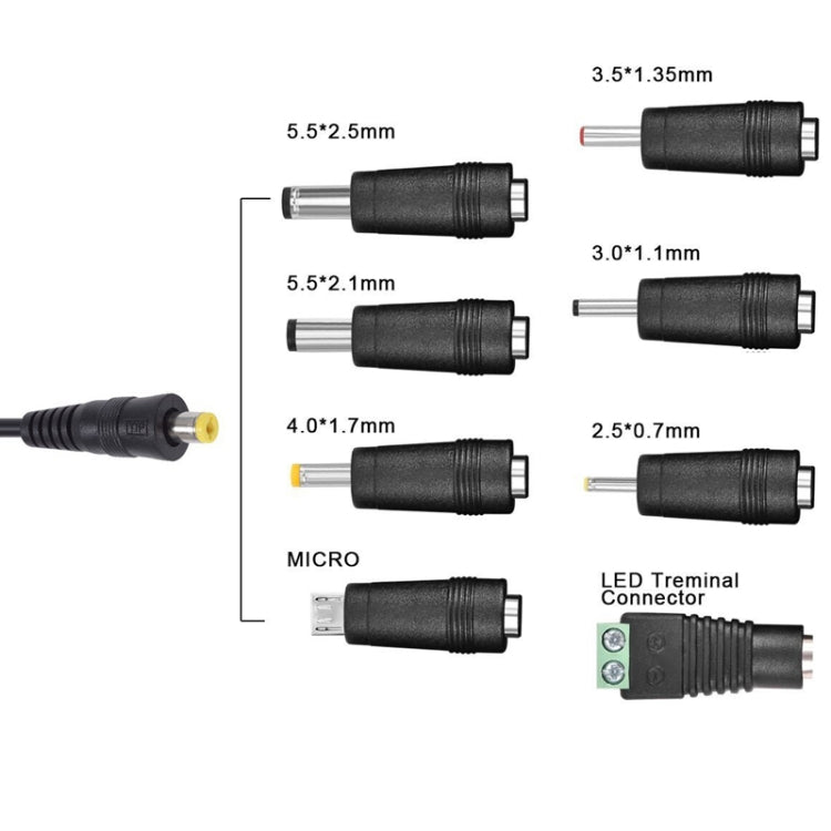 30W USB Interface Adjustable Power Adapter With Power Monitoring LED Light, US Plug, EU Plug, UK Plug, AU Plug