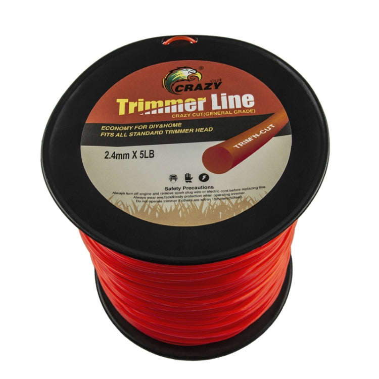 5LB Line Shaft Grass Rope Nylon Cutting Grass Rope, 2.4mm Round, 2.4mm Square, 2.7mm Round, 2.7mm Square, 3.0mm Round, 3.0mm Square