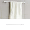 Baking Paint No Punch Curtain Telescopic Rod Hooks Support Bracket, 30cm-50cm, 40cm-70cm, 55cm-90cm, 60cm-110cm, White Hook 2pcs/set, Transparent Hook 2pcs/set