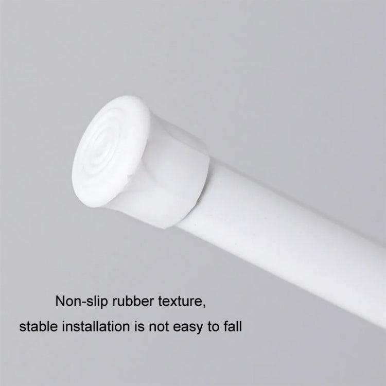 Baking Paint No Punch Curtain Telescopic Rod Hooks Support Bracket, 30cm-50cm, 40cm-70cm, 55cm-90cm, 60cm-110cm, White Hook 2pcs/set, Transparent Hook 2pcs/set